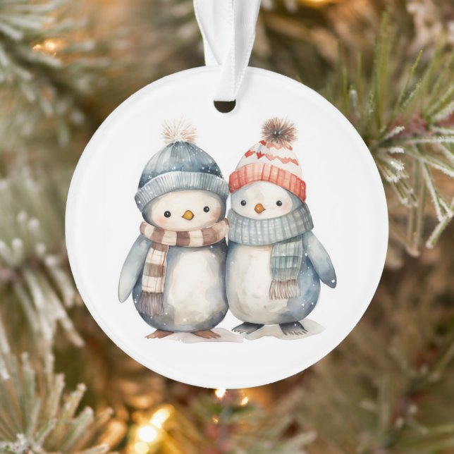 Weihnachtsfiguren Pinguin Akrylus Ornament (Baum)