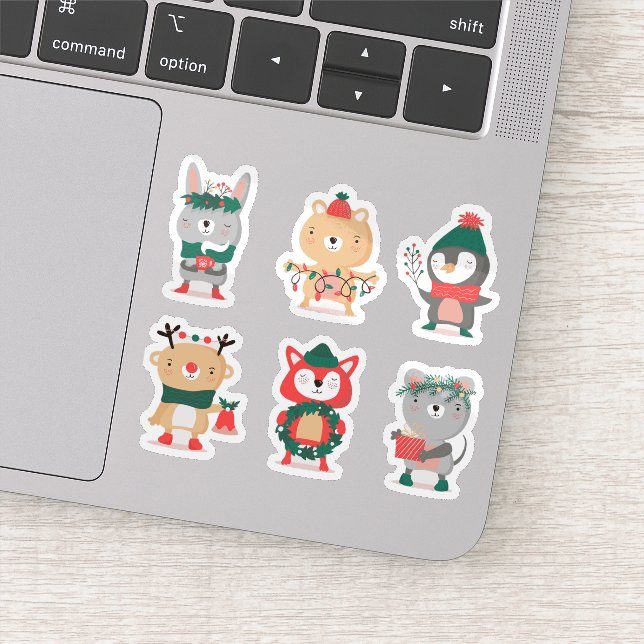 Weihnachtsfiguren-Sticker-Sammlung Aufkleber (Detail)