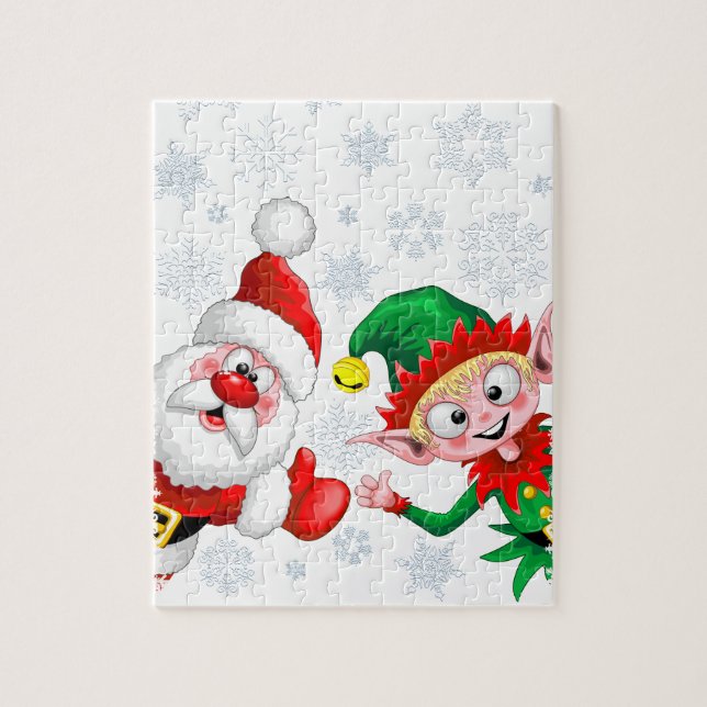 Weihnachtsfiguren von Weihnachten und Elfen stürme (Vertikal)