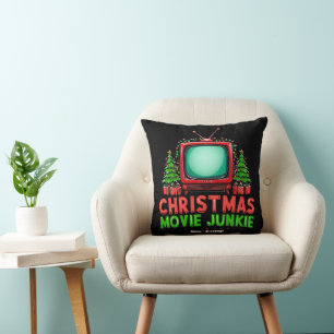 Weihnachtsfilm Junkie Retro Holiday Funny Matchi Kissen