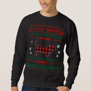 Weihnachtsfilme Basset Hound Lover Ugly Weihnachte Sweatshirt