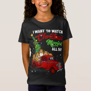 Weihnachtsfilme Funny Sheltie Movies Red Truck Ch T-Shirt