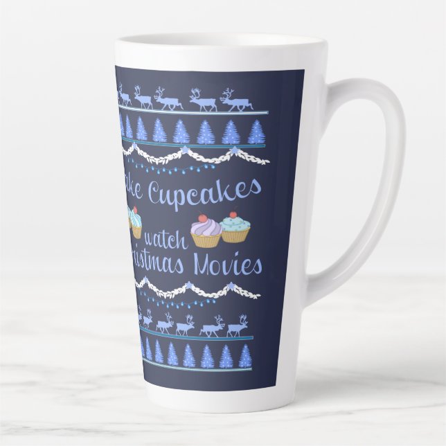 Weihnachtsfilme und Cupcakes Milchtasse (Rechts)