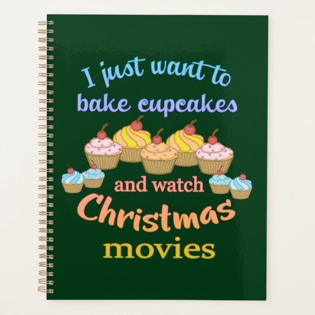 Weihnachtsfilme und Cupcakes Planer (Vorderseite)