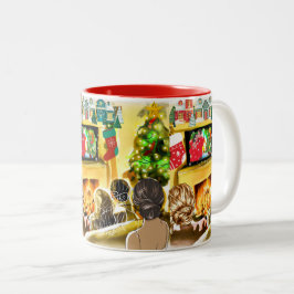Weihnachtsfilme Zweifarbige Tasse