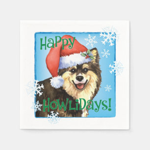 Weihnachtsfinnisch Lapphund Napkins Serviette