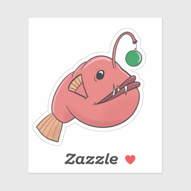 Weihnachtsfisch Aufkleber (Blatt)