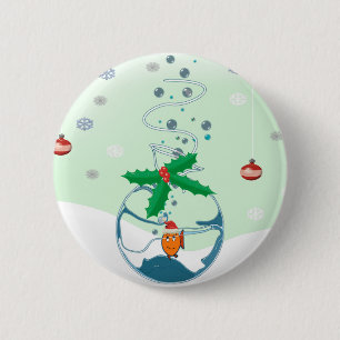 Weihnachtsfisch Button
