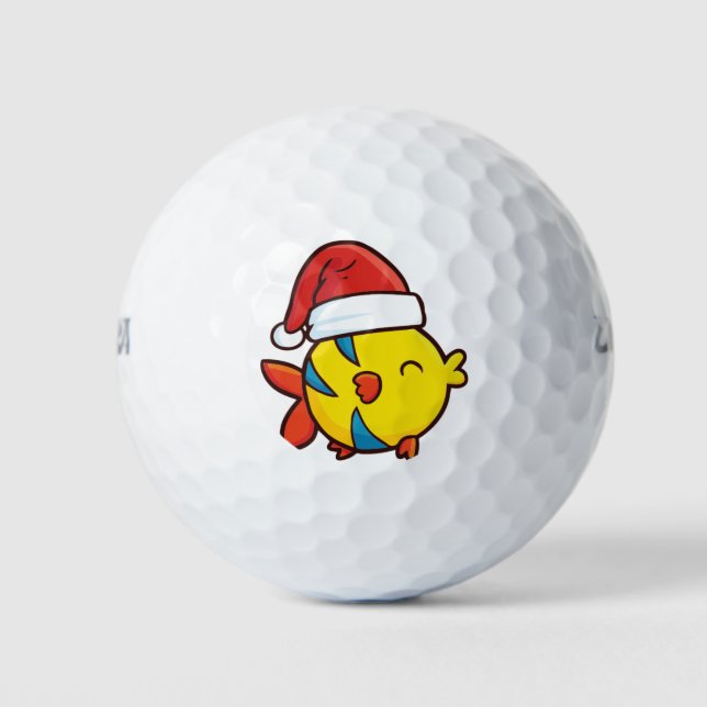 Weihnachtsfisch Golfball (Vorderseite)