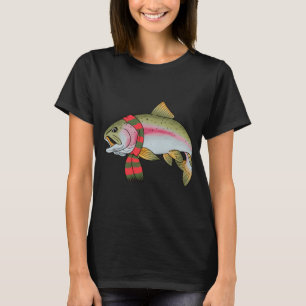 Weihnachtsfischer fischt lustig cool Santa Xmas T-Shirt
