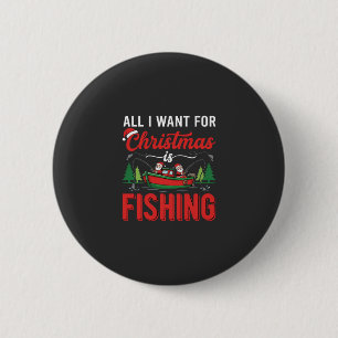 Weihnachtsfischer Santa Feiertagsvektor Button