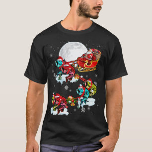 Weihnachtsfischliebhaber Lustiger Weihnachtsmann R T-Shirt