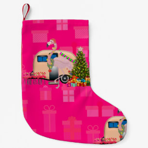 weihnachtsflamingo anhänger kleiner weihnachtsstrumpf