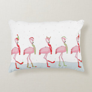 Weihnachtsflamingo Dekokissen
