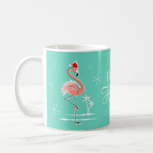 Weihnachtsflamingo-glückliche Feiertags-Tasse Kaffeetasse