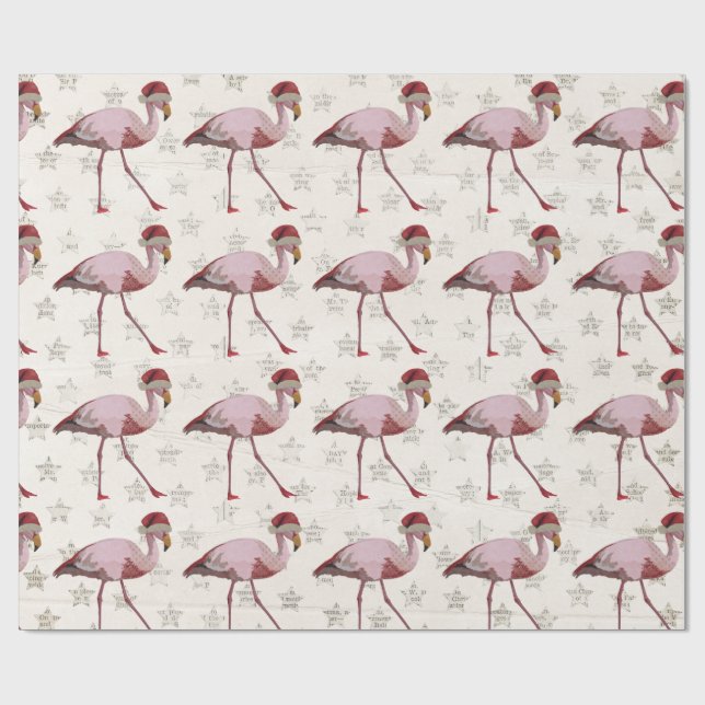WEIHNACHTSflamingo Packpapier (Flach)