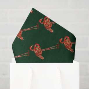 Weihnachtsflamingo Seidenpapier
