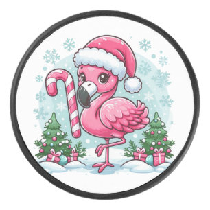 Weihnachtsflamingo-Sublimationsgrafik-10424 Eishockey Puck