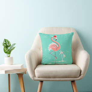 Weihnachtsflamingo-Wurfskissen Kissen