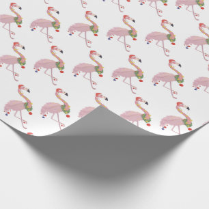 Weihnachtsflamingos Geschenkpapier