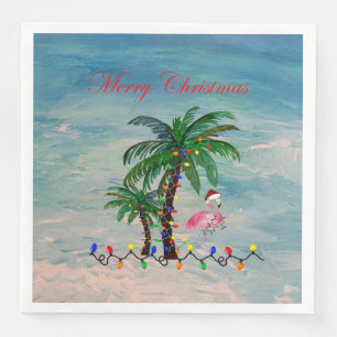 Weihnachtsflamingos-Partyservietten Serviette
