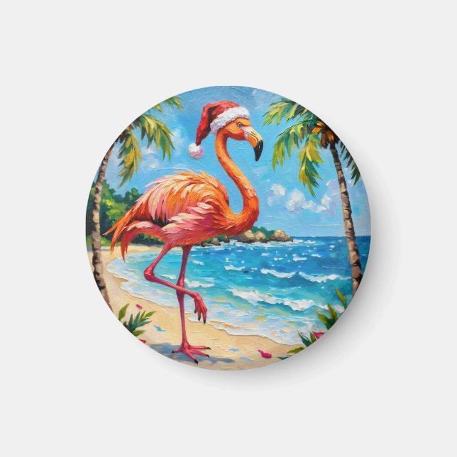 Weihnachtsflamme Magnet (Vorne)