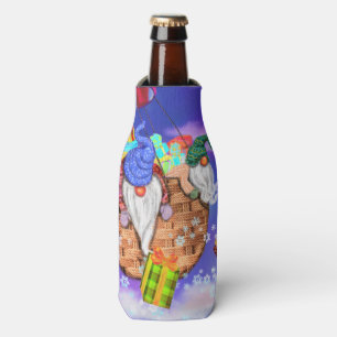 Weihnachtsflasche Cooler Gnomes Flying gibt Gesche Flaschenkühler