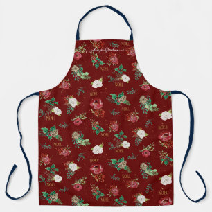 Weihnachtsfloral Wir Liebe Sie Oma Weihnachten Red Schürze