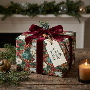Weihnachtsfloristik Geschenkpapier