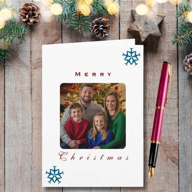 Weihnachtsflugzeug Snowflake Foto Funny Aviation Karte (Von Creator hochgeladen)