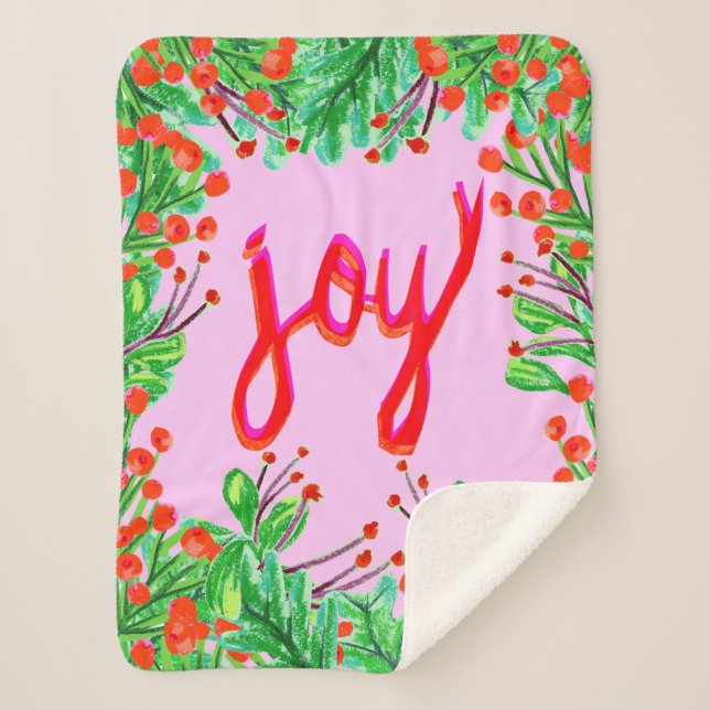 Weihnachtsfoliage - Freude Sherpadecke (Vorderseite)