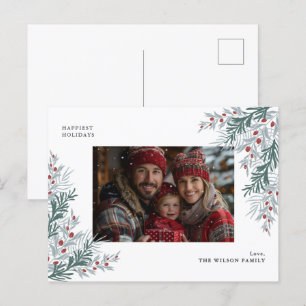 Weihnachtsfolien-Foto Feiertagspostkarte