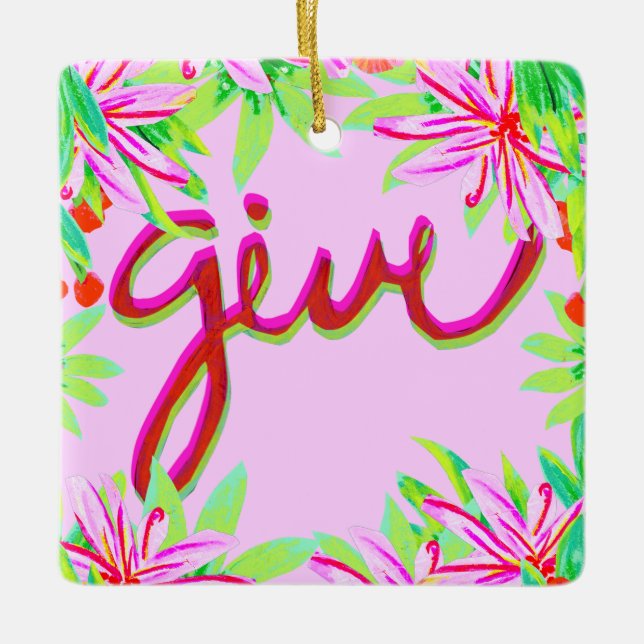 Weihnachtsfolien - geben keramikornament (Vorderseite)