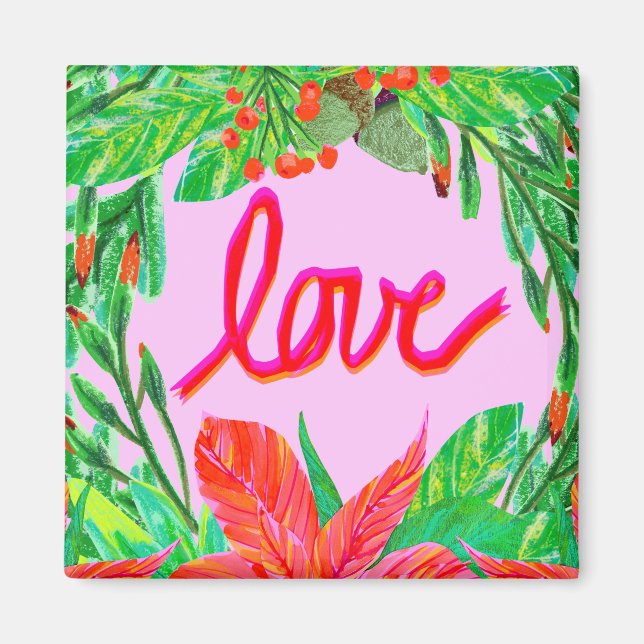 Weihnachtsfolien - Liebe Magnet (Vorne)
