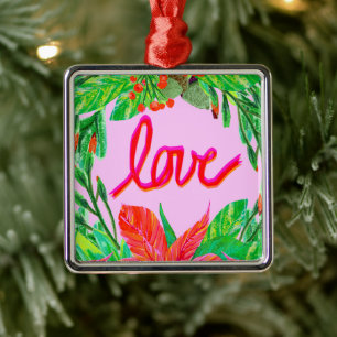 Weihnachtsfolien - Liebe Ornament Aus Metall