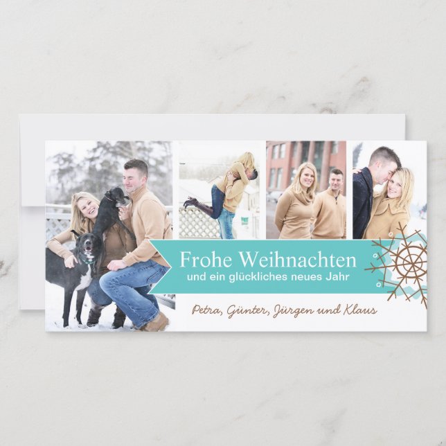 Weihnachtsfoto-Karten Feiertagskarte (Vorderseite)