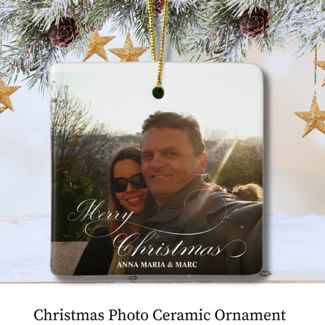 Weihnachtsfoto Keramik-Schmuckanhänger Keramikornament (Von Creator hochgeladen)