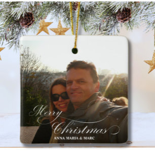 Weihnachtsfoto Ornament Aus Metall