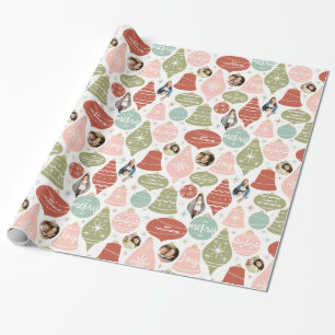 Weihnachtsfoto-Ornamente Geschenkpapier