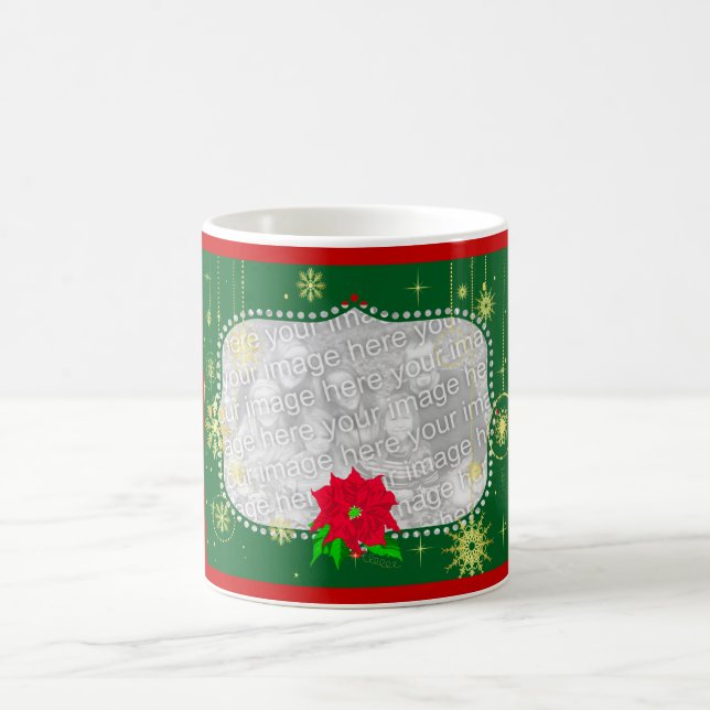 WeihnachtsFoto-Rahmen Kaffeetasse (Mittel)