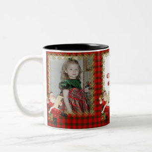 WeihnachtsFoto-Tasse für Großmutter Zweifarbige Tasse