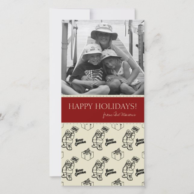 Weihnachtsfotokarten Feiertagskarte (Vorderseite)