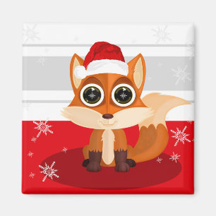 Weihnachtsfox Magnet