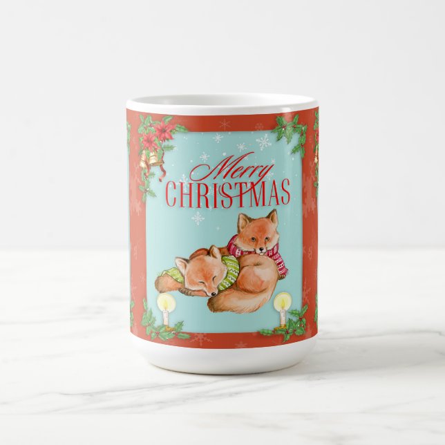 Weihnachtsfox Verwandlungstasse (Zentrum)