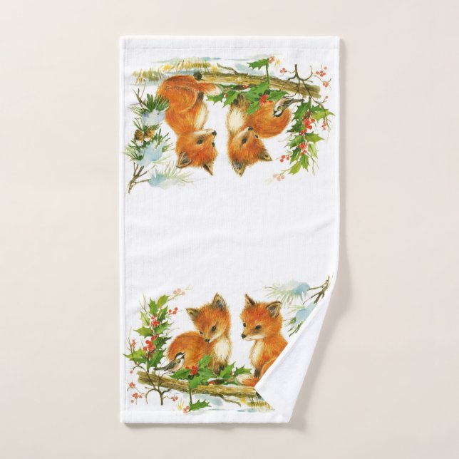 Weihnachtsfoxen Handtuchhandtuch Holiday Bad Handtuch (Handtuch)