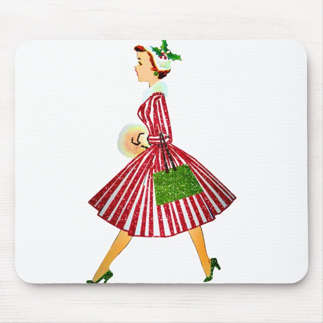 Weihnachtsfrau Mousepad (Vorne)