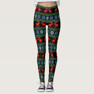 Weihnachtsfrauen-Leggings Leggings