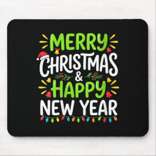 Weihnachtsfrauen Leuchtend Rote Weihnachtsmannmütz Mousepad