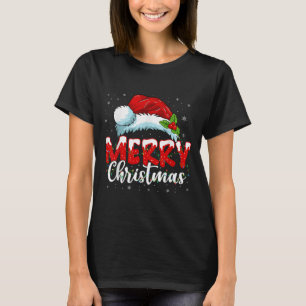 Weihnachtsfrauen Shirt Männer Familienleuchten Rot