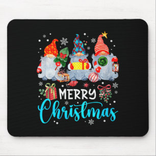 Weihnachtsfrauen Süßer Weihnachts-Gnom-Schneeflock Mousepad